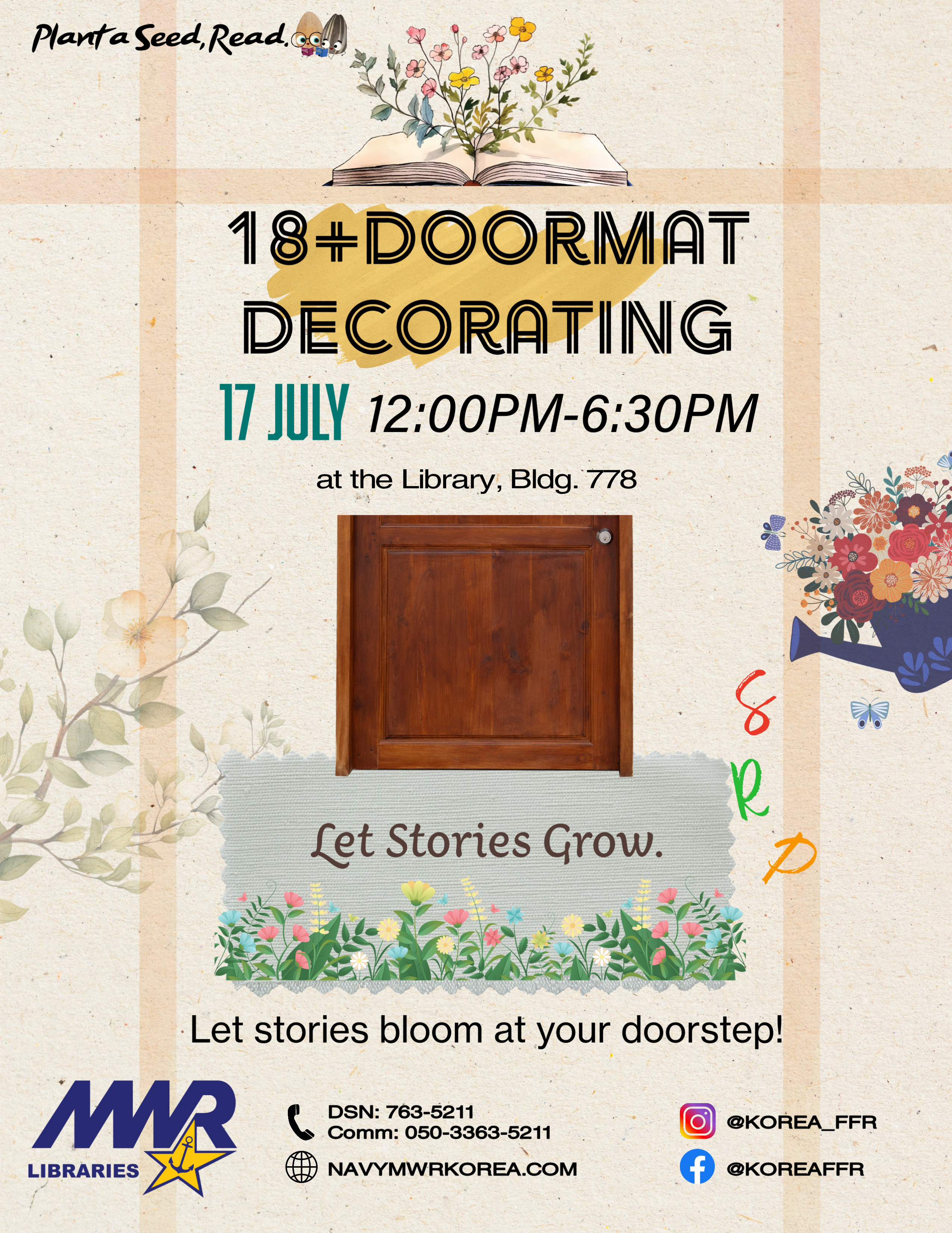 18 Doormat Decorating flyer