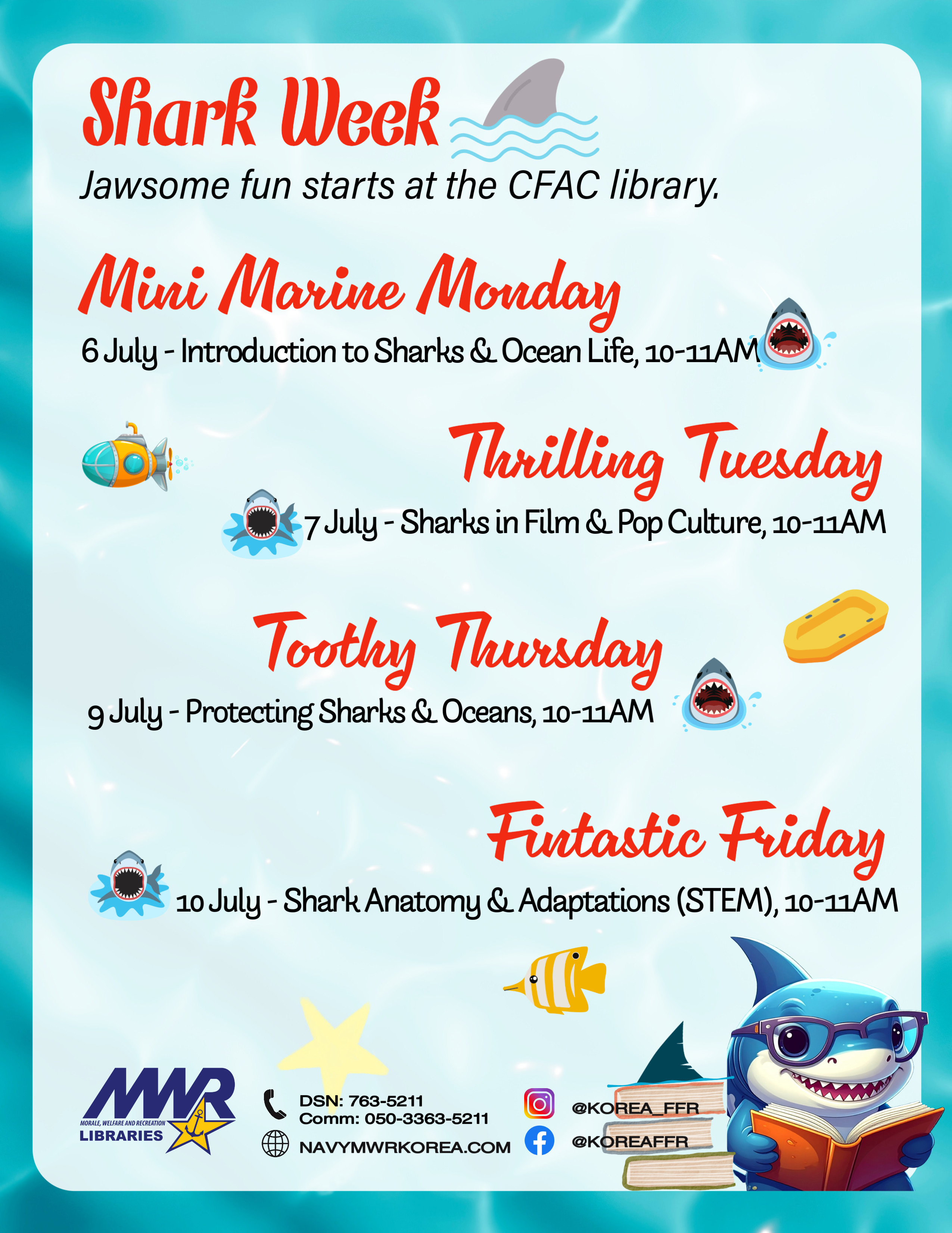 Shark Week flyer