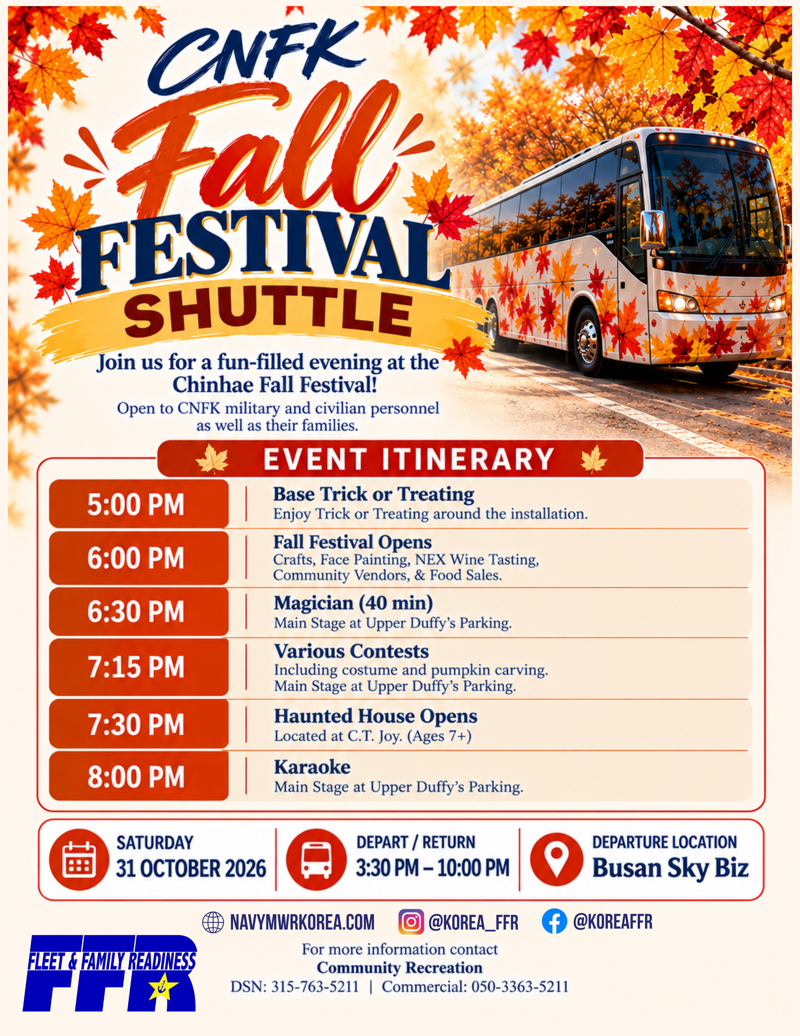 CNFK Fall Festival Shuttle