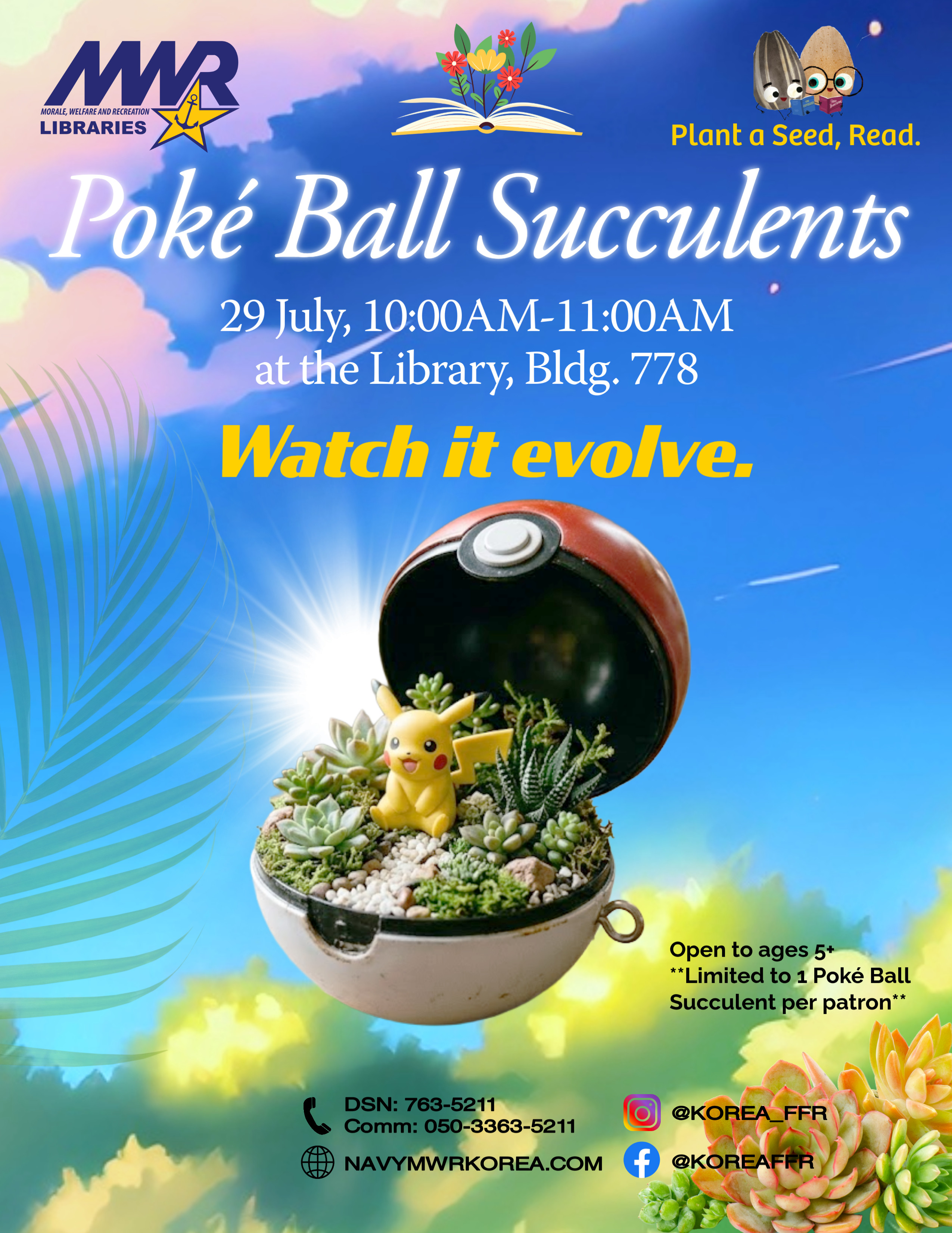 Pokeball Succulents flyer