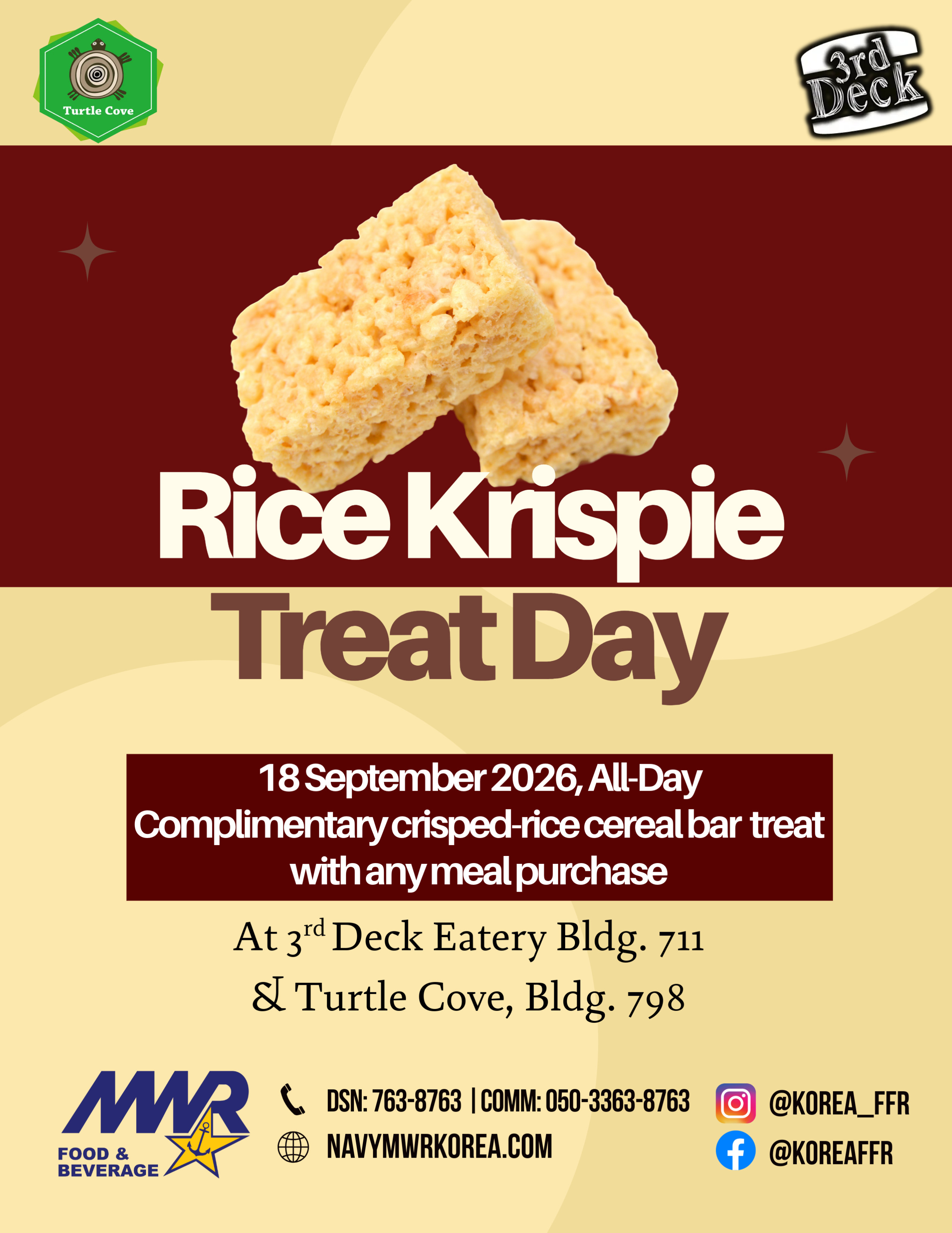 Rice Krispie Treat Day.