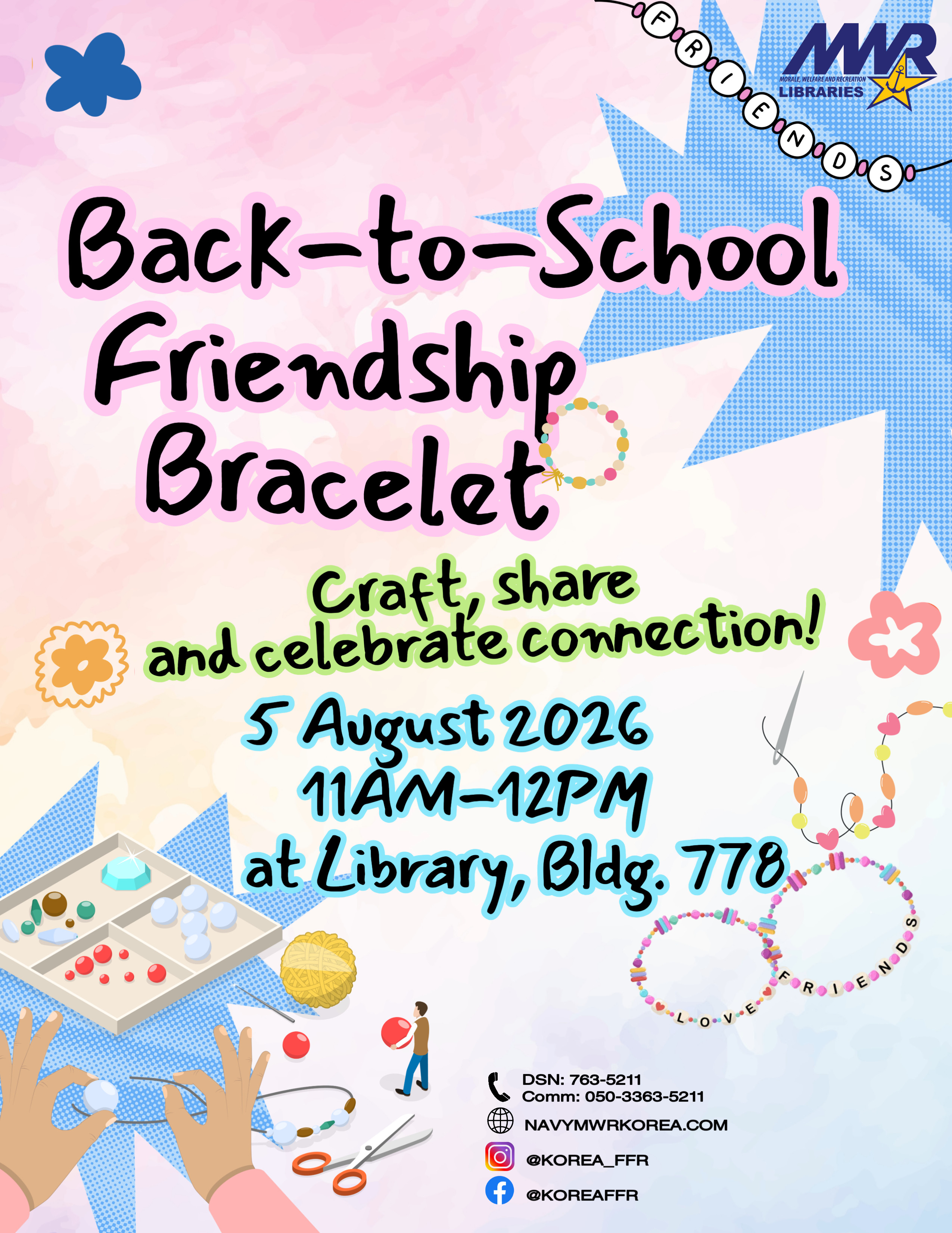 Back-to-school Friendship Bracelets with examples of bracelets.jpg