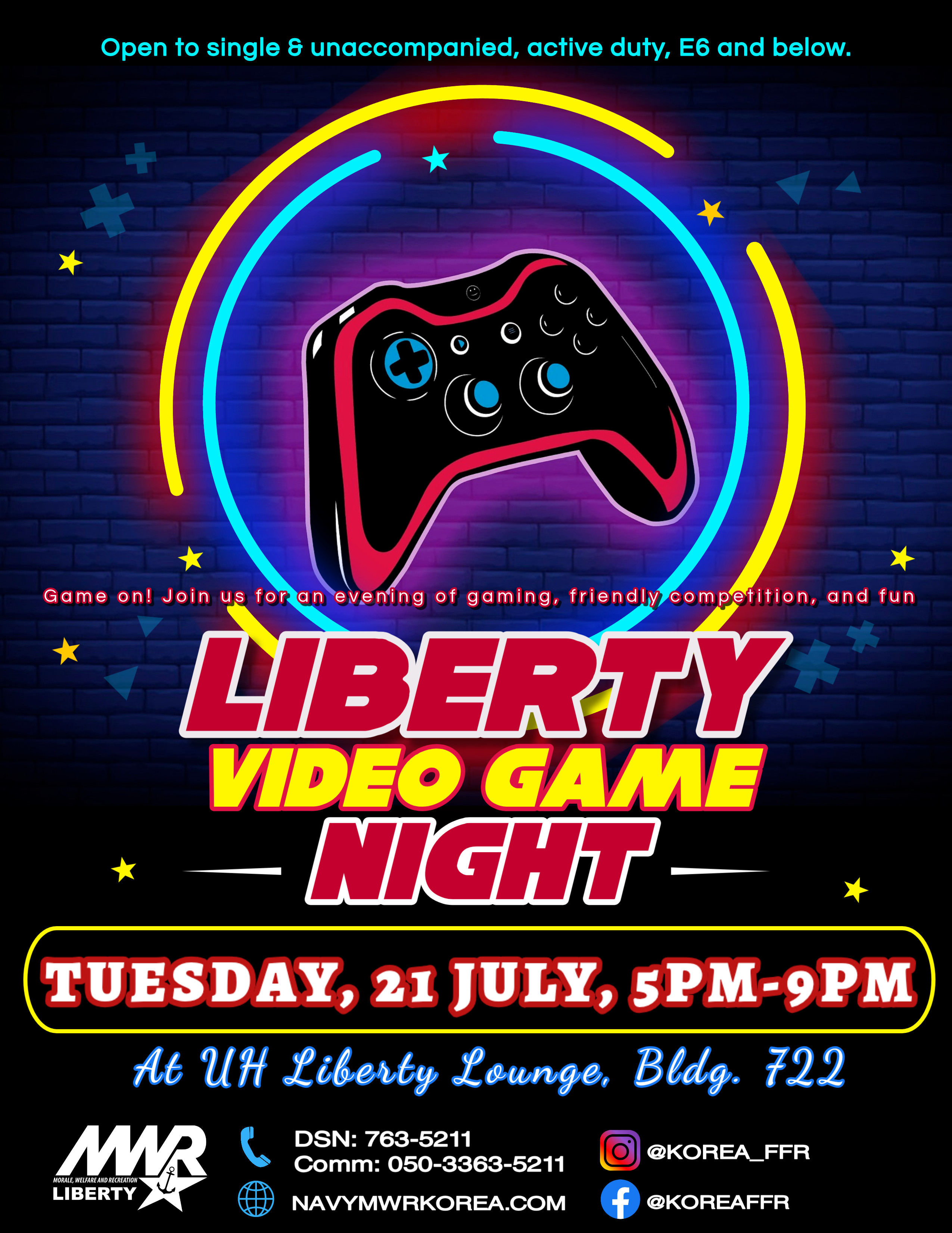 Video Game Night flyer
