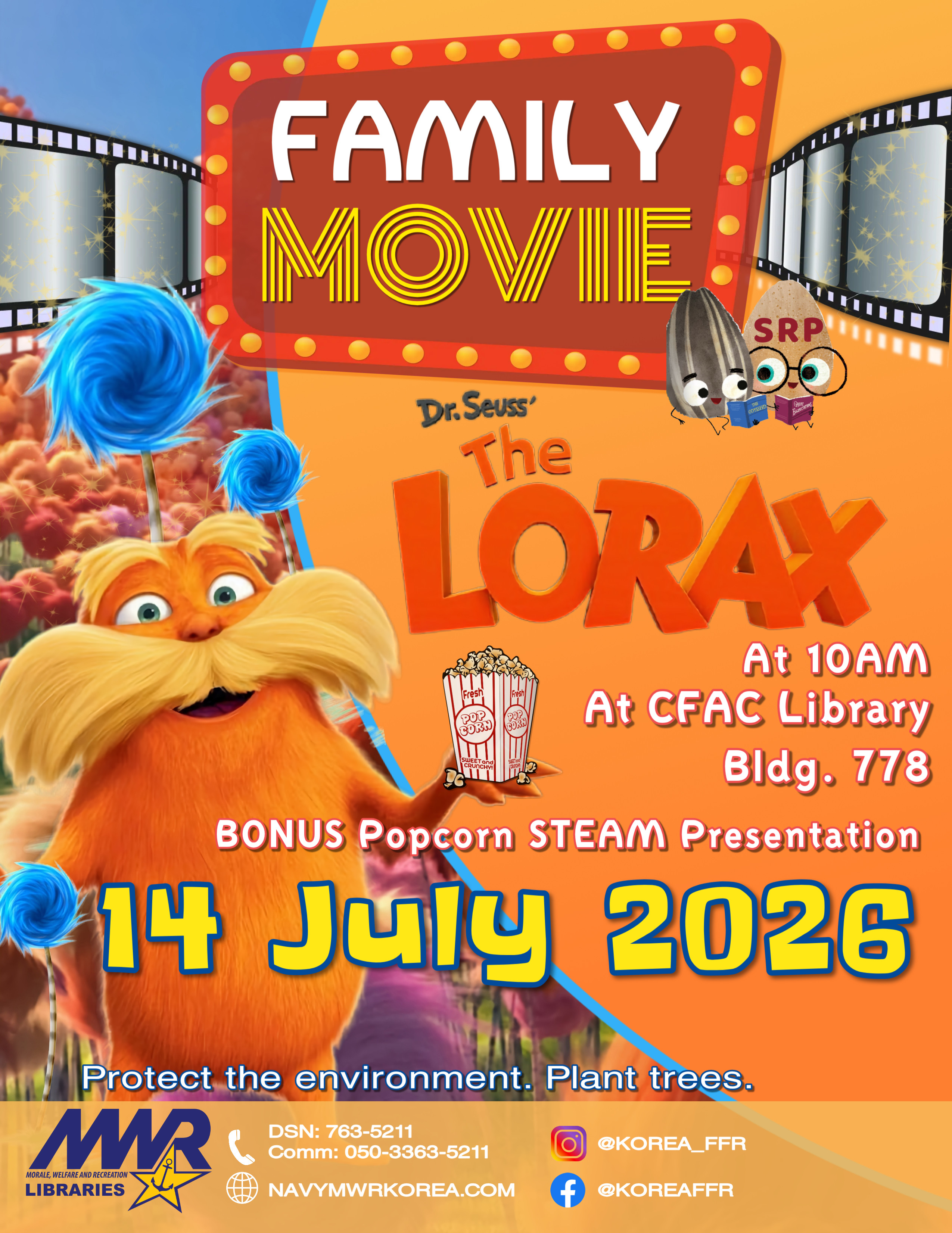 Family Movie Lorax flyer