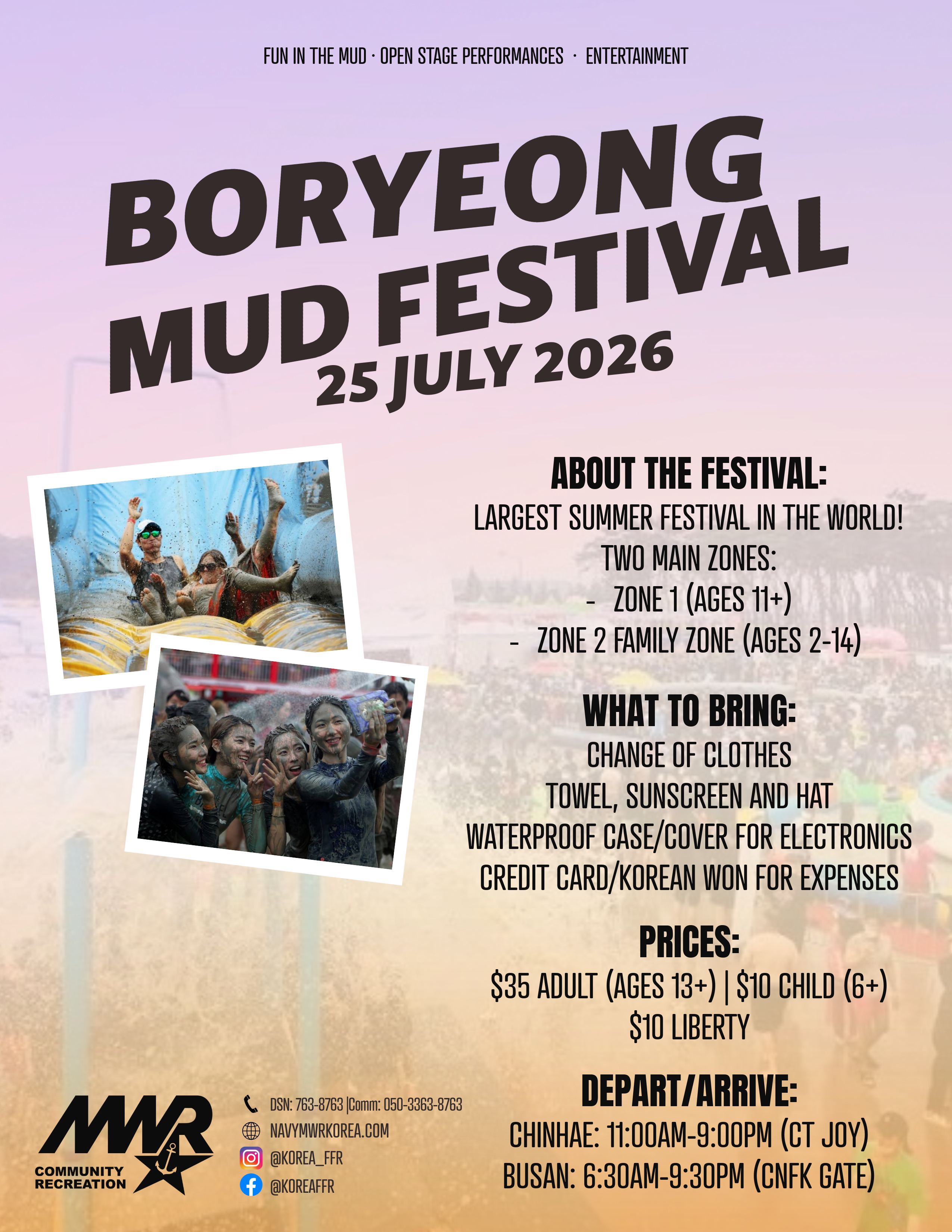 Boryeong Mud Festival flyer