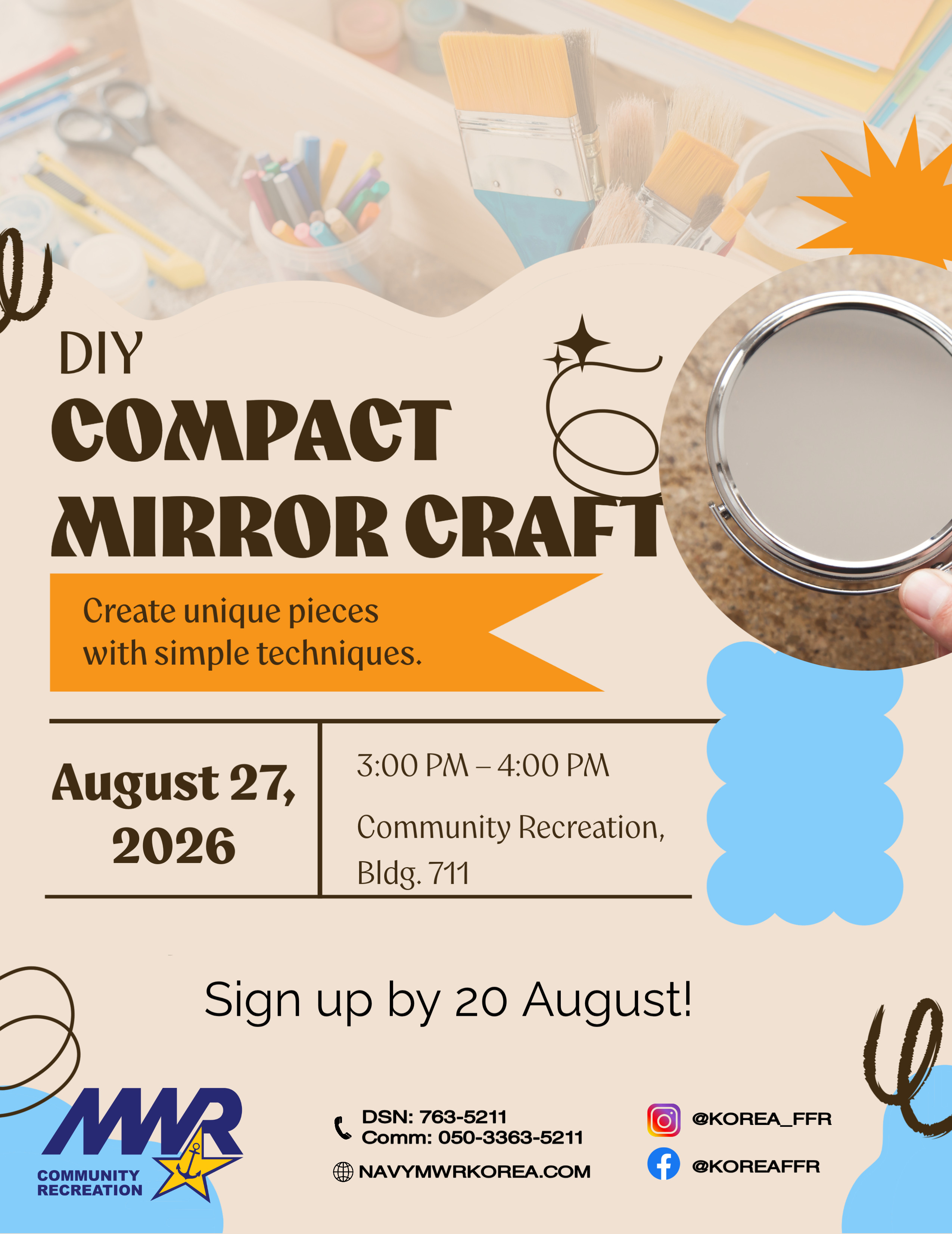 DIY Compact Mirror Craft